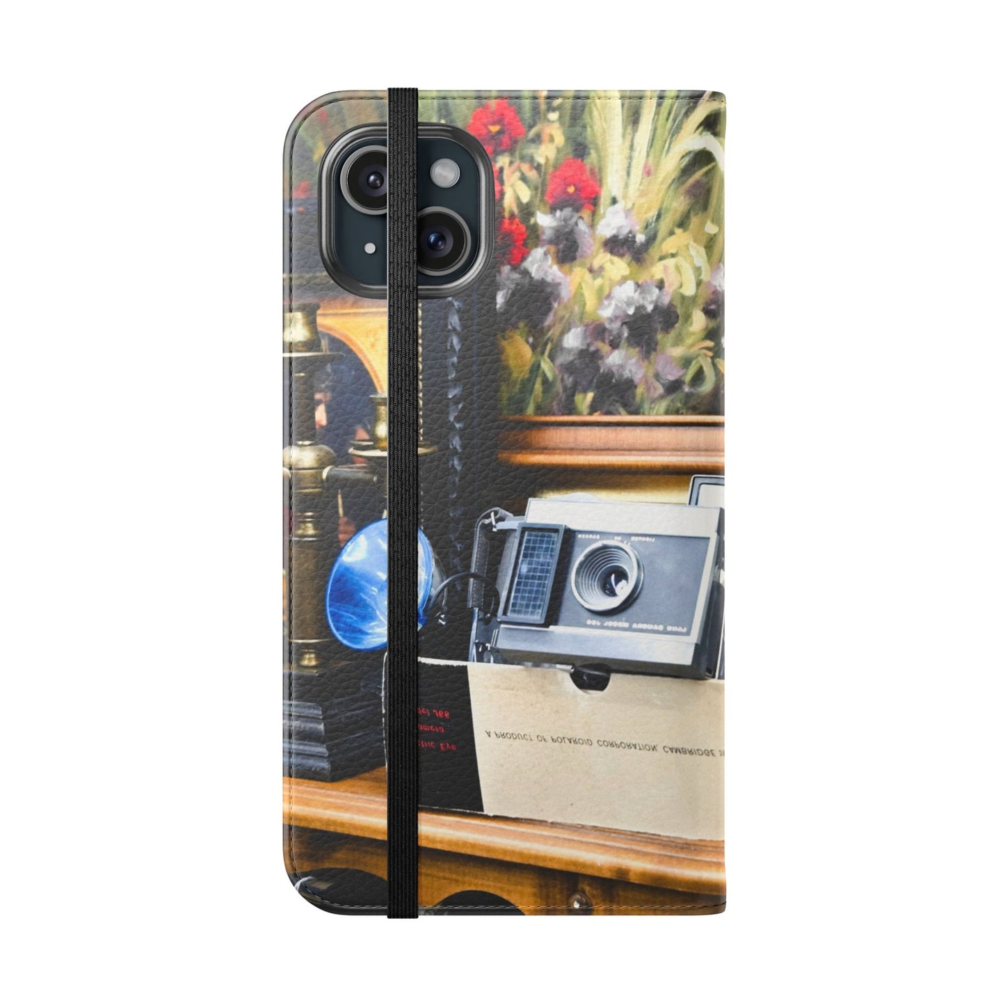 Vintage Camera Flip Case - Retro Style Phone Wallet Cover