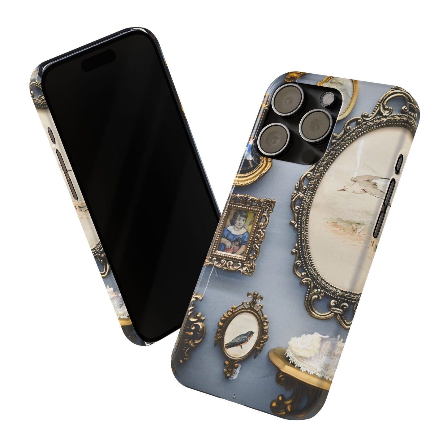 Framed Beauty Slim Phone Case – Vintage with a Twist