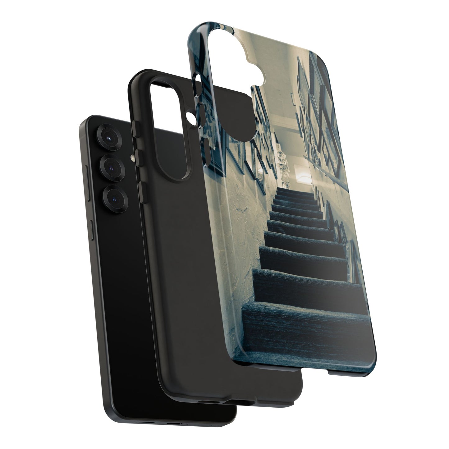 Vintage Style Tough Cases: Artistic Phone Case with Stairway Design, Unique Mobile Cover, Creative Gift for Art Lovers, Stylish Accessory
