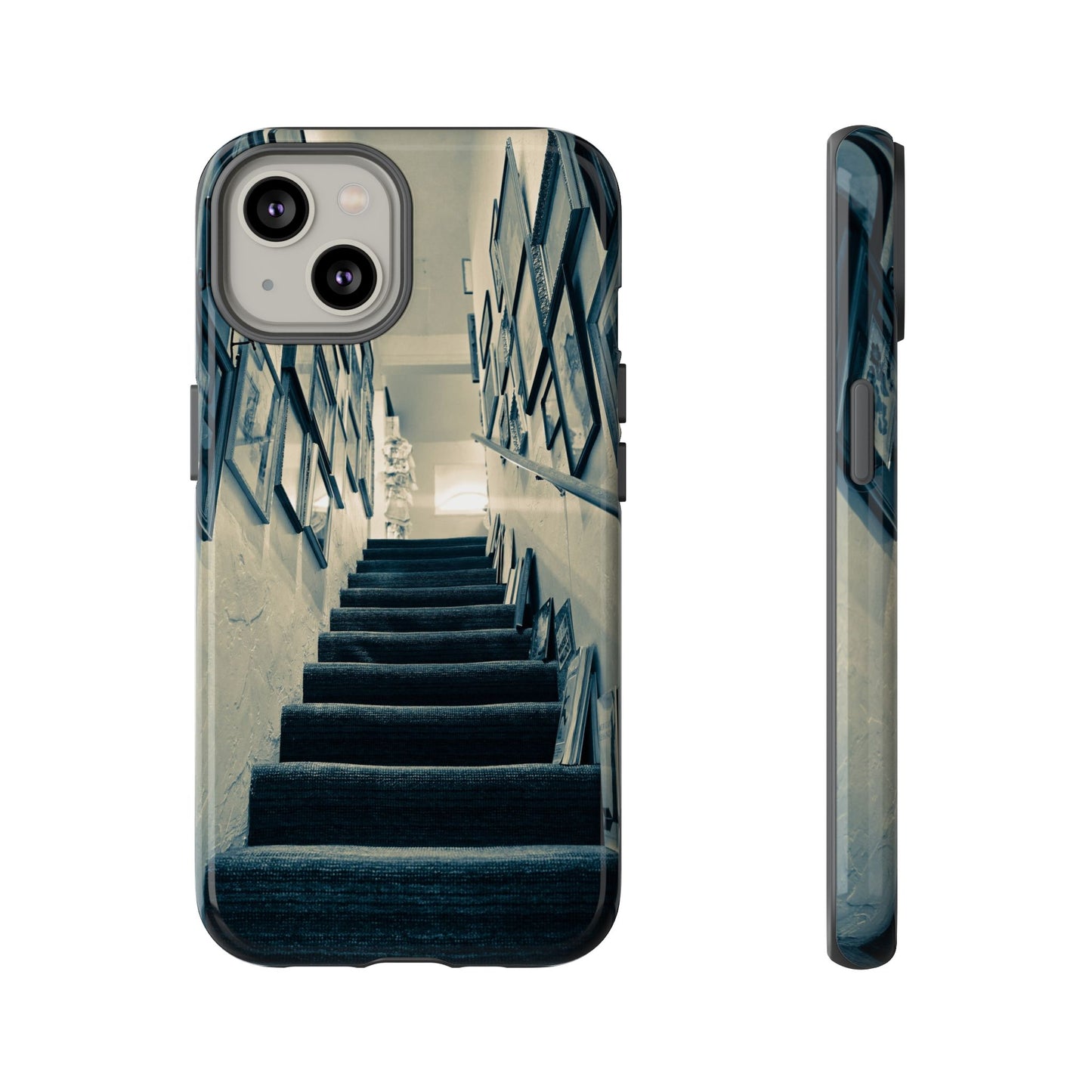 Vintage Style Tough Cases: Artistic Phone Case with Stairway Design, Unique Mobile Cover, Creative Gift for Art Lovers, Stylish Accessory
