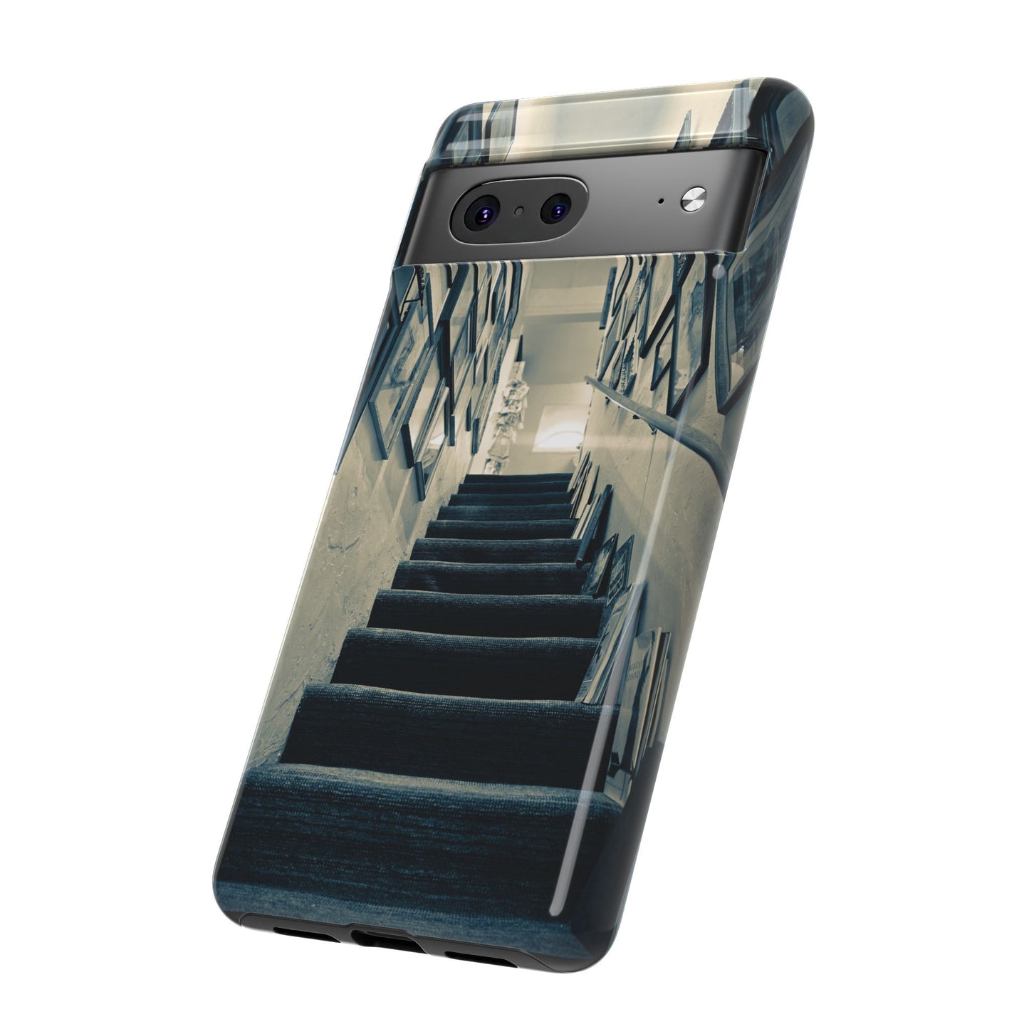 Vintage Style Tough Cases: Artistic Phone Case with Stairway Design, Unique Mobile Cover, Creative Gift for Art Lovers, Stylish Accessory