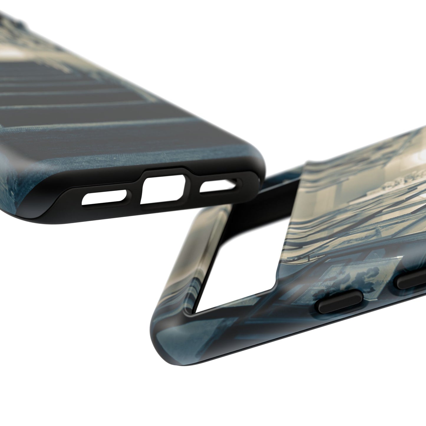Vintage Style Tough Cases: Artistic Phone Case with Stairway Design, Unique Mobile Cover, Creative Gift for Art Lovers, Stylish Accessory