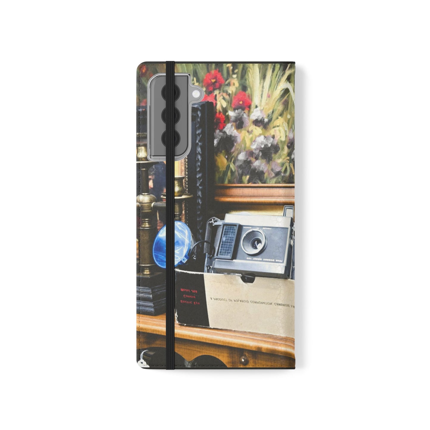 Vintage Camera Flip Case - Retro Style Phone Wallet Cover