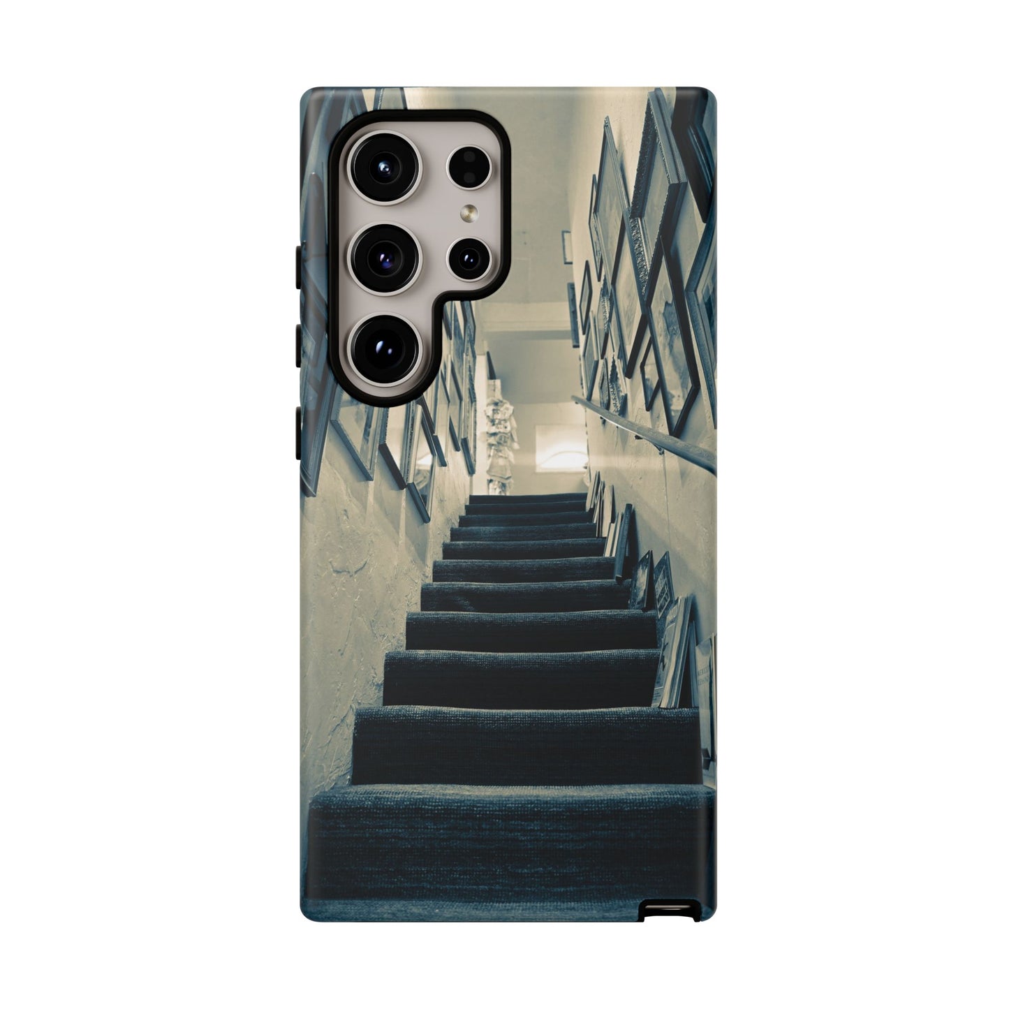 Vintage Style Tough Cases: Artistic Phone Case with Stairway Design, Unique Mobile Cover, Creative Gift for Art Lovers, Stylish Accessory