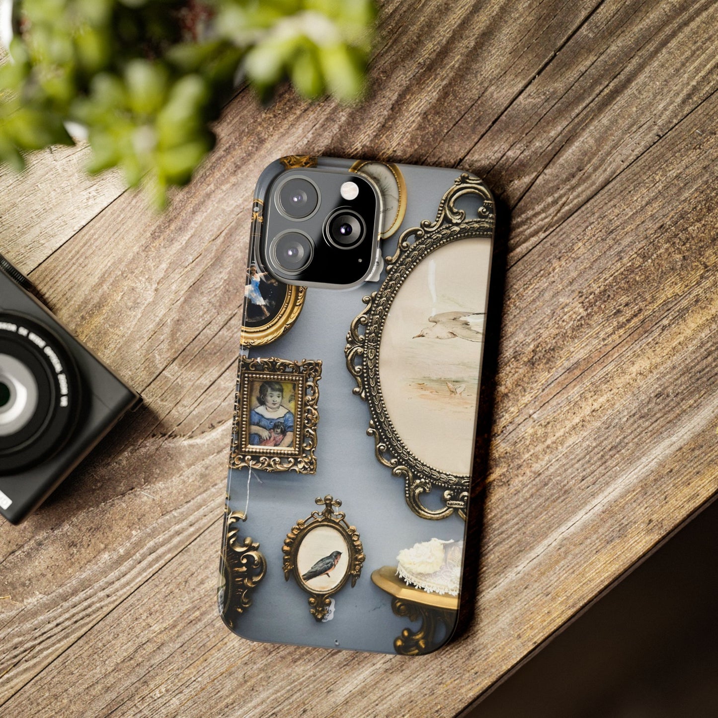 Framed Beauty Slim Phone Case – Vintage with a Twist
