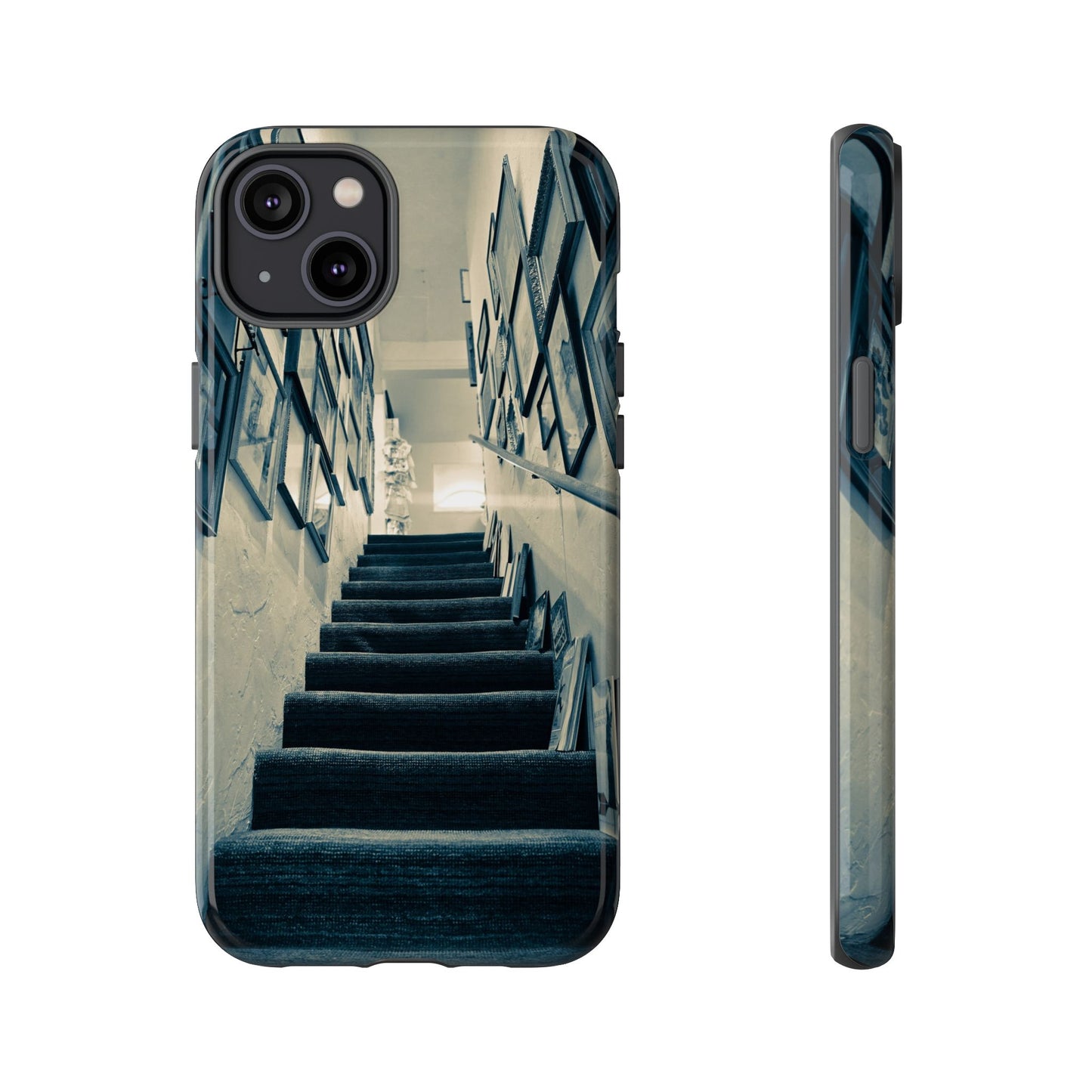 Vintage Style Tough Cases: Artistic Phone Case with Stairway Design, Unique Mobile Cover, Creative Gift for Art Lovers, Stylish Accessory