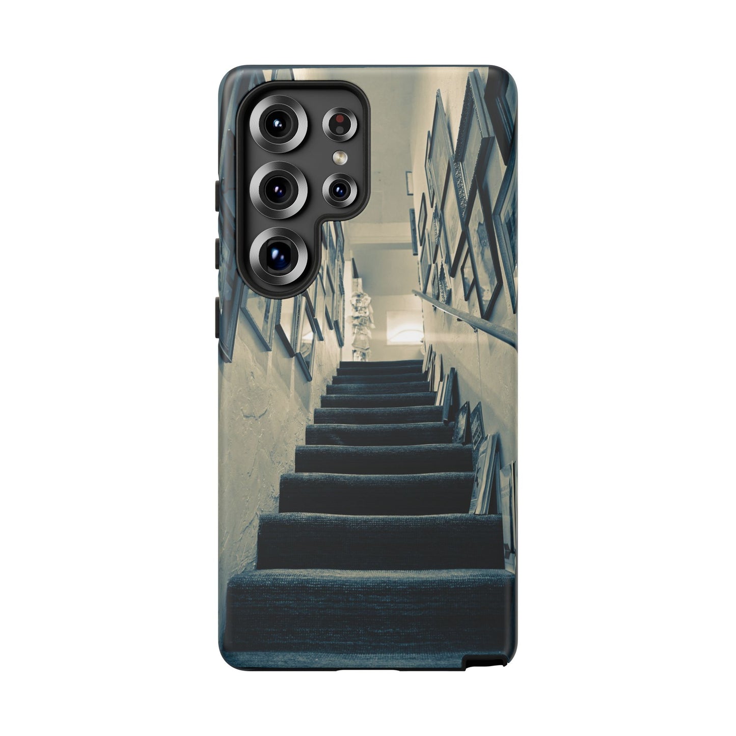 Vintage Style Tough Cases: Artistic Phone Case with Stairway Design, Unique Mobile Cover, Creative Gift for Art Lovers, Stylish Accessory