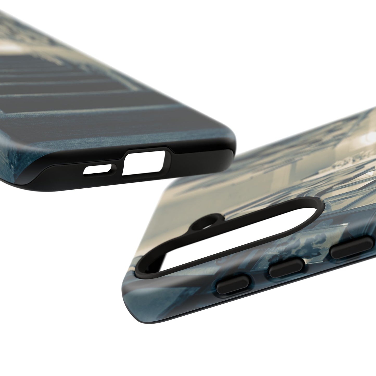 Vintage Style Tough Cases: Artistic Phone Case with Stairway Design, Unique Mobile Cover, Creative Gift for Art Lovers, Stylish Accessory