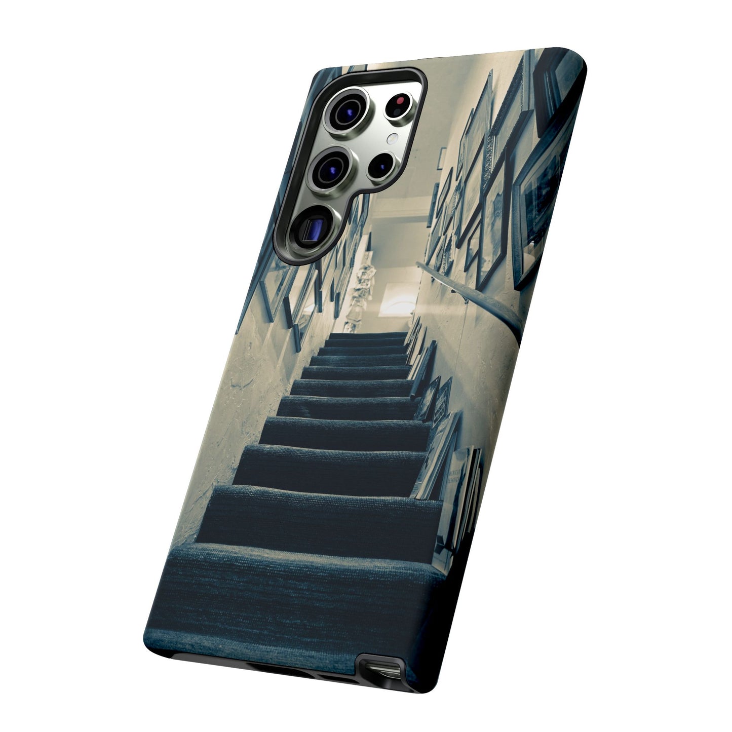 Vintage Style Tough Cases: Artistic Phone Case with Stairway Design, Unique Mobile Cover, Creative Gift for Art Lovers, Stylish Accessory