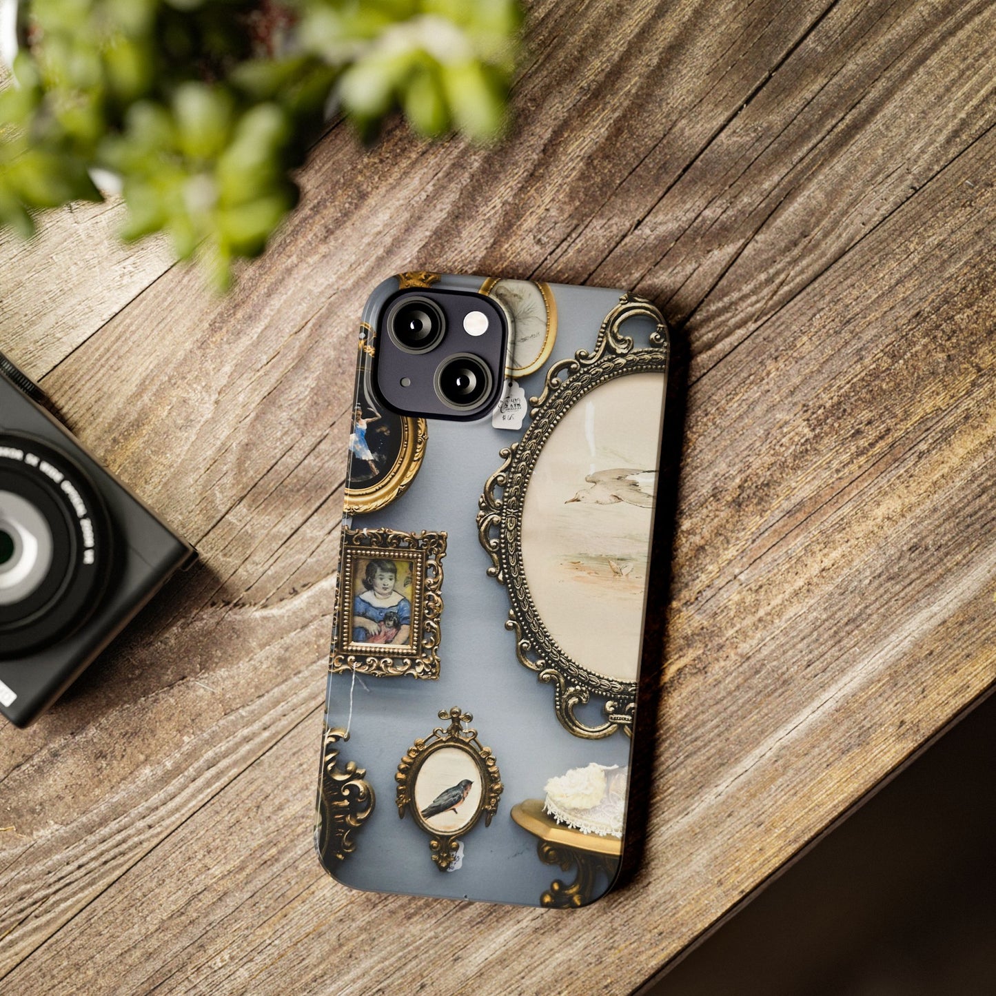 Framed Beauty Slim Phone Case – Vintage with a Twist