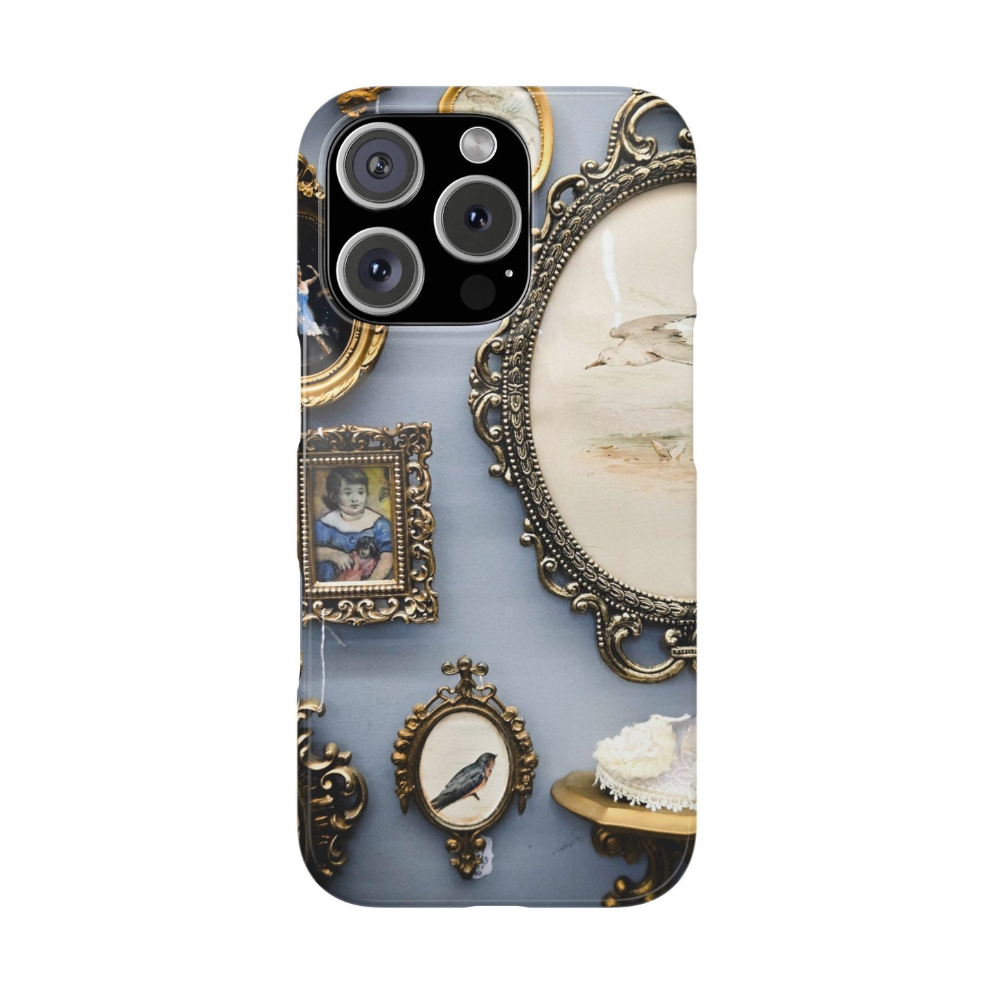 Framed Beauty Slim Phone Case – Vintage with a Twist