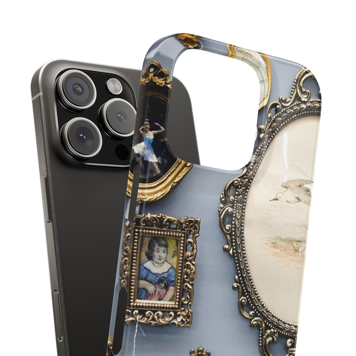 Framed Beauty Slim Phone Case – Vintage with a Twist