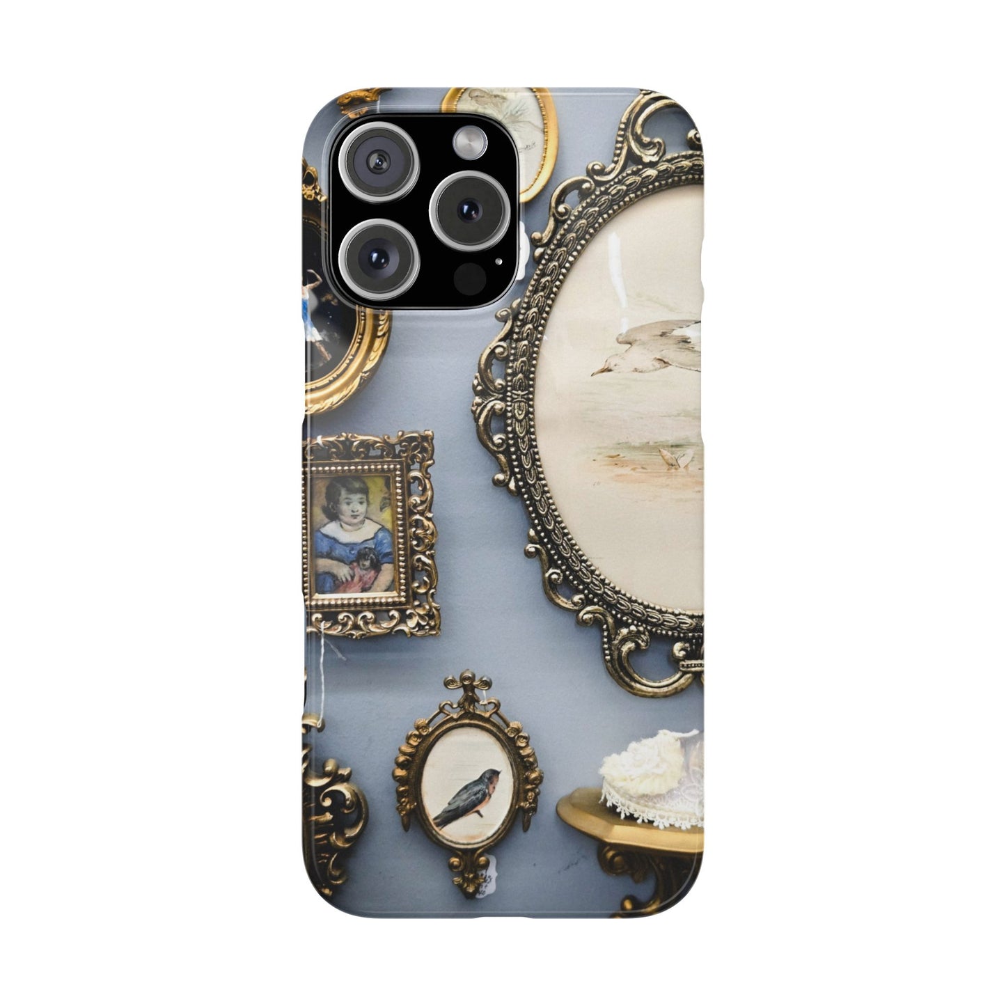 Framed Beauty Slim Phone Case – Vintage with a Twist