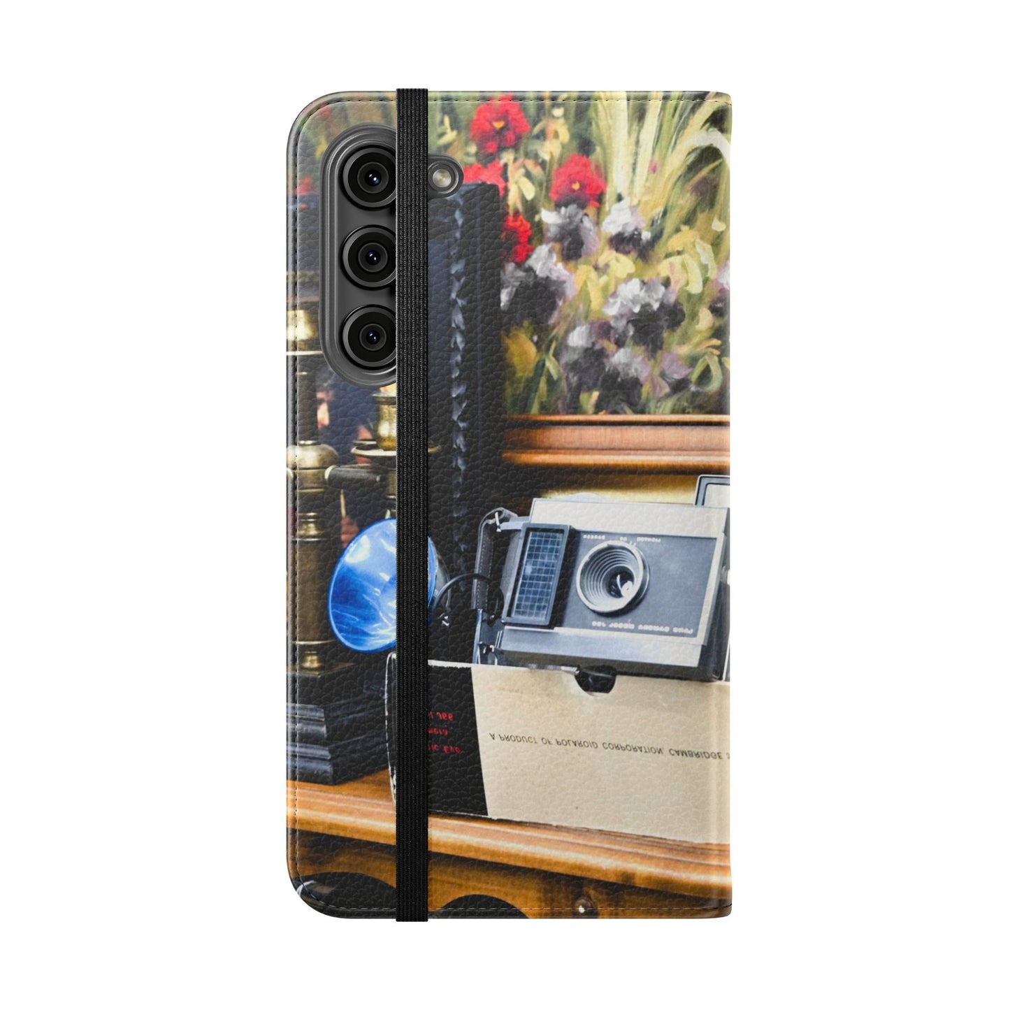 Vintage Camera Flip Case - Retro Style Phone Wallet Cover
