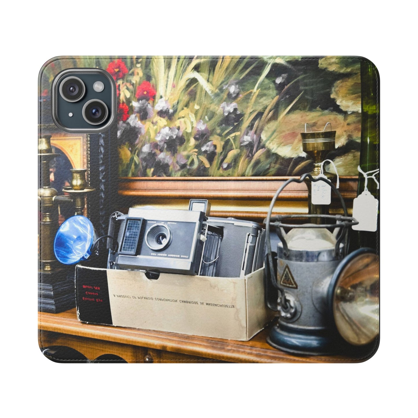 Vintage Camera Flip Case - Retro Style Phone Wallet Cover