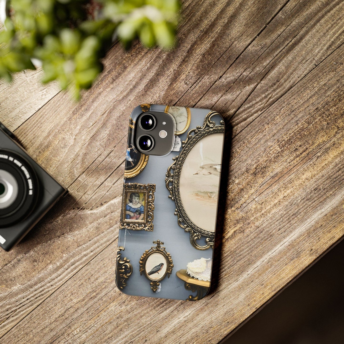 Framed Beauty Slim Phone Case – Vintage with a Twist