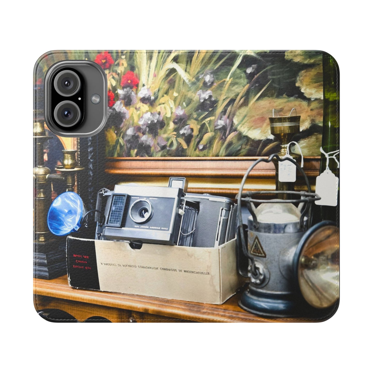 Vintage Camera Flip Case - Retro Style Phone Wallet Cover