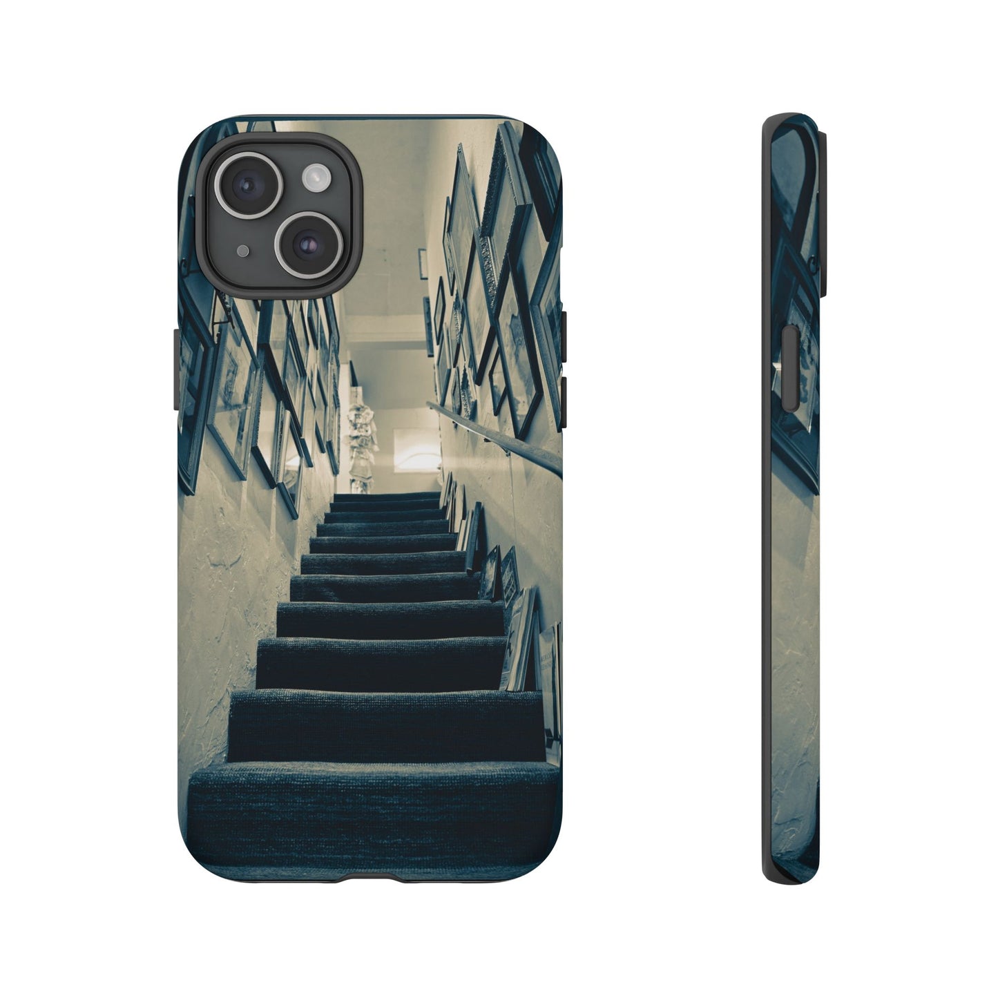 Vintage Style Tough Cases: Artistic Phone Case with Stairway Design, Unique Mobile Cover, Creative Gift for Art Lovers, Stylish Accessory
