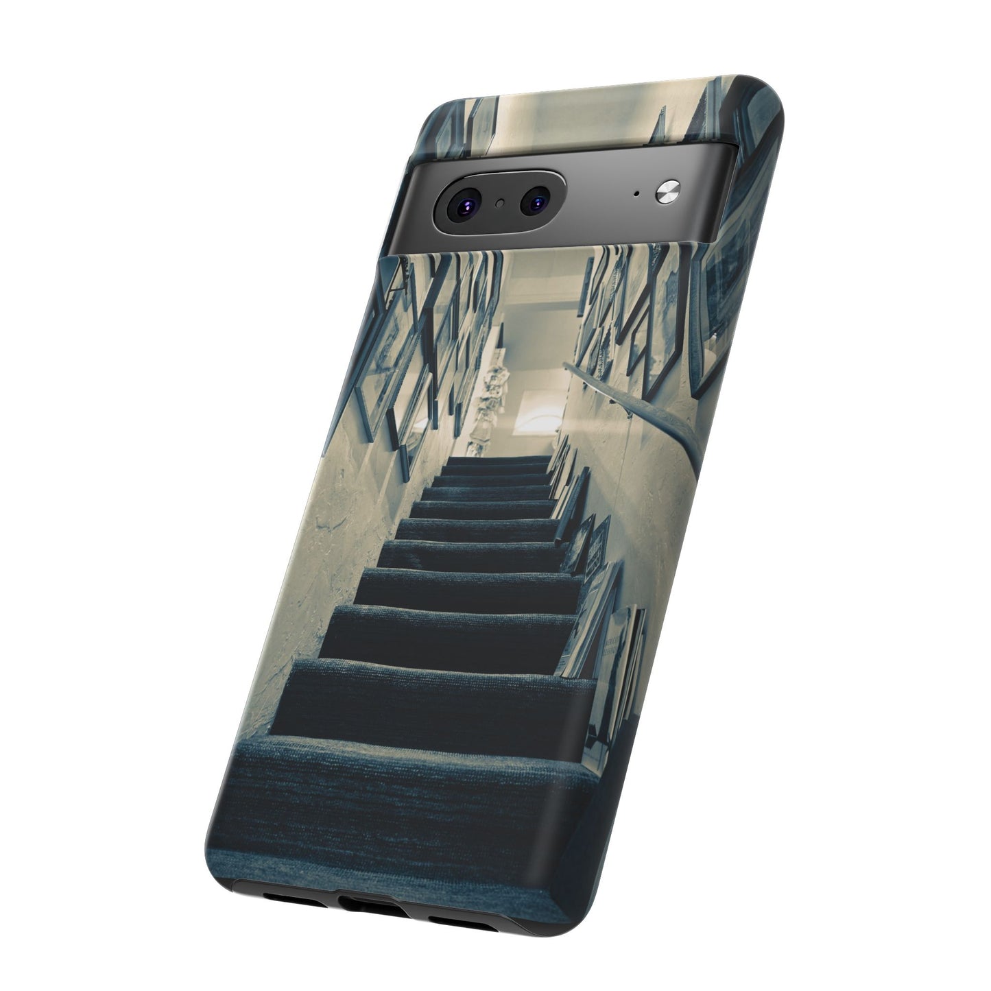 Vintage Style Tough Cases: Artistic Phone Case with Stairway Design, Unique Mobile Cover, Creative Gift for Art Lovers, Stylish Accessory