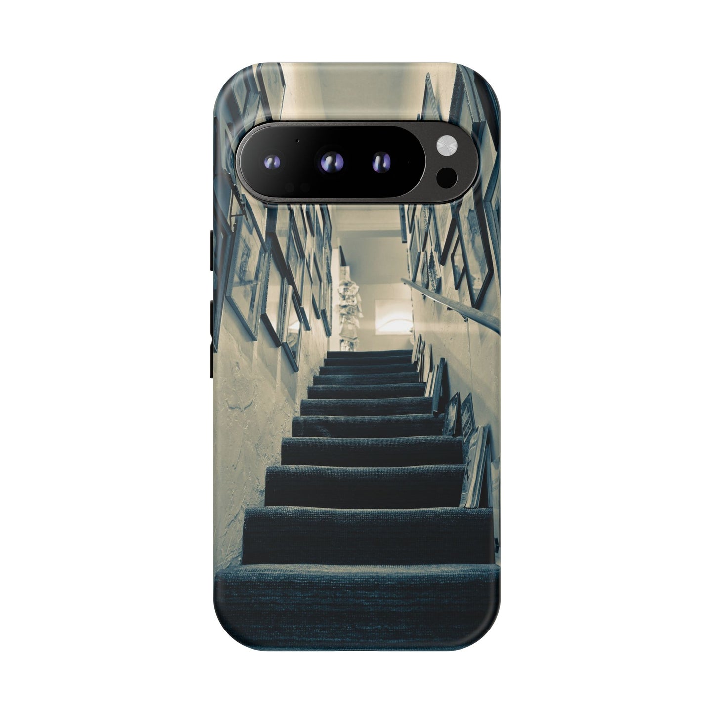 Vintage Style Tough Cases: Artistic Phone Case with Stairway Design, Unique Mobile Cover, Creative Gift for Art Lovers, Stylish Accessory
