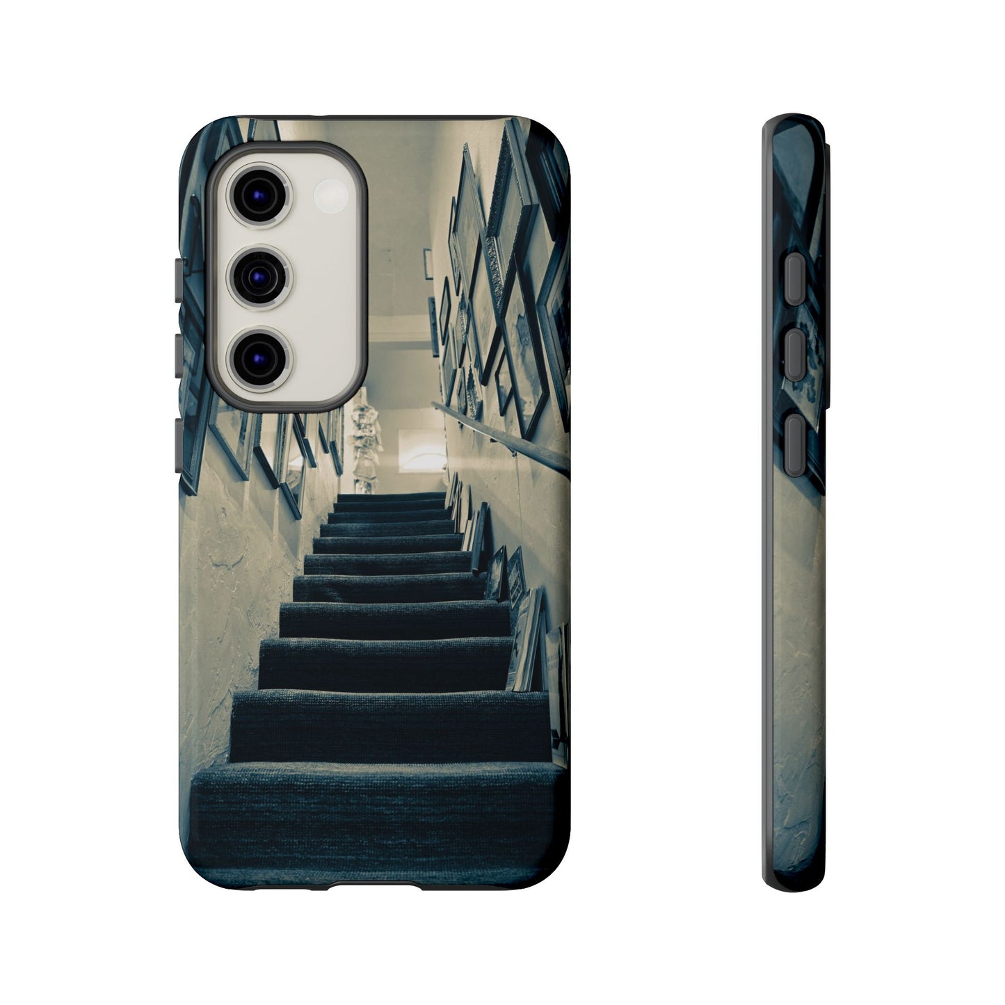 Vintage Style Tough Cases: Artistic Phone Case with Stairway Design, Unique Mobile Cover, Creative Gift for Art Lovers, Stylish Accessory