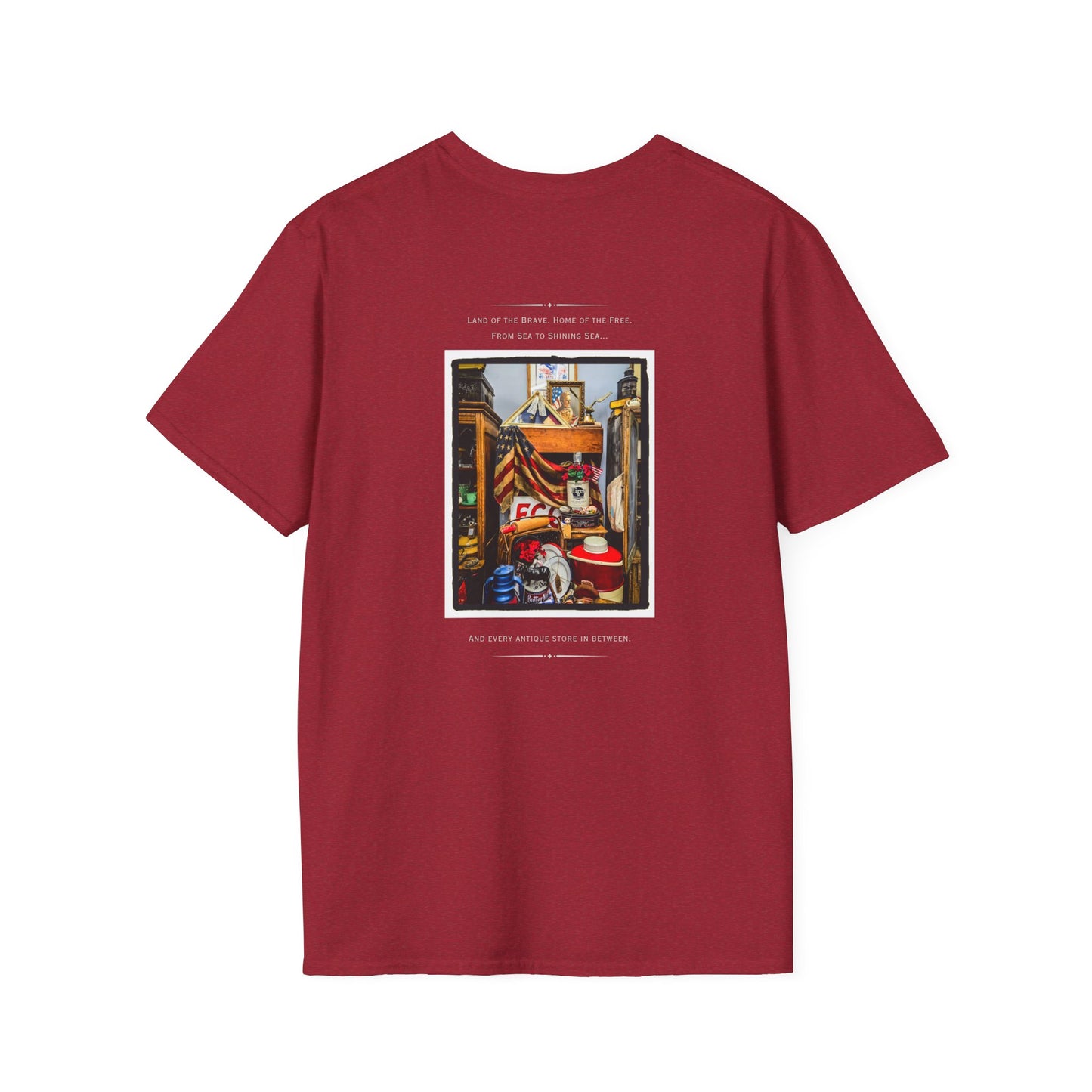 Patriotic Vintage Lover Shirt, Vibrant Unisex Softstyle T-Shirt with Artistic Design | Perfect for Casual Wear, Gifts, Festivals, and more