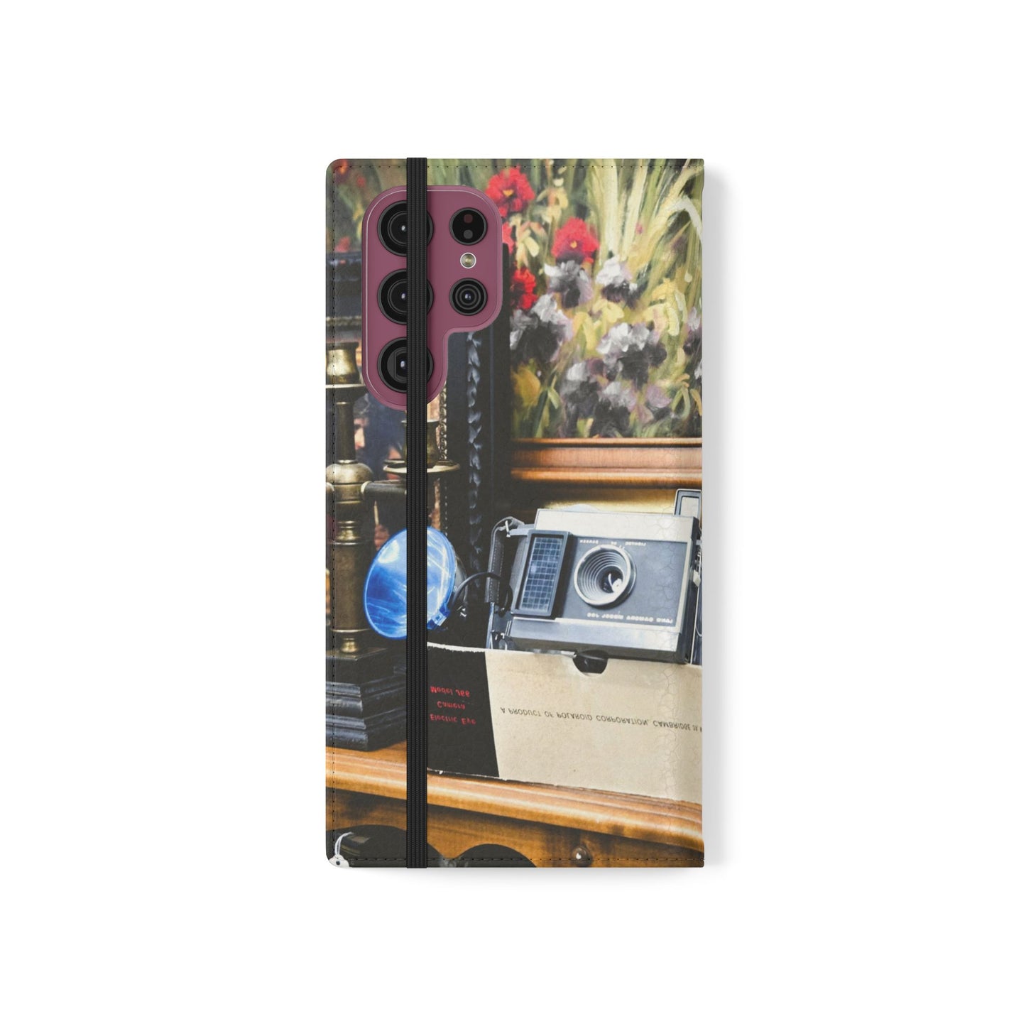 Vintage Camera Flip Case - Retro Style Phone Wallet Cover