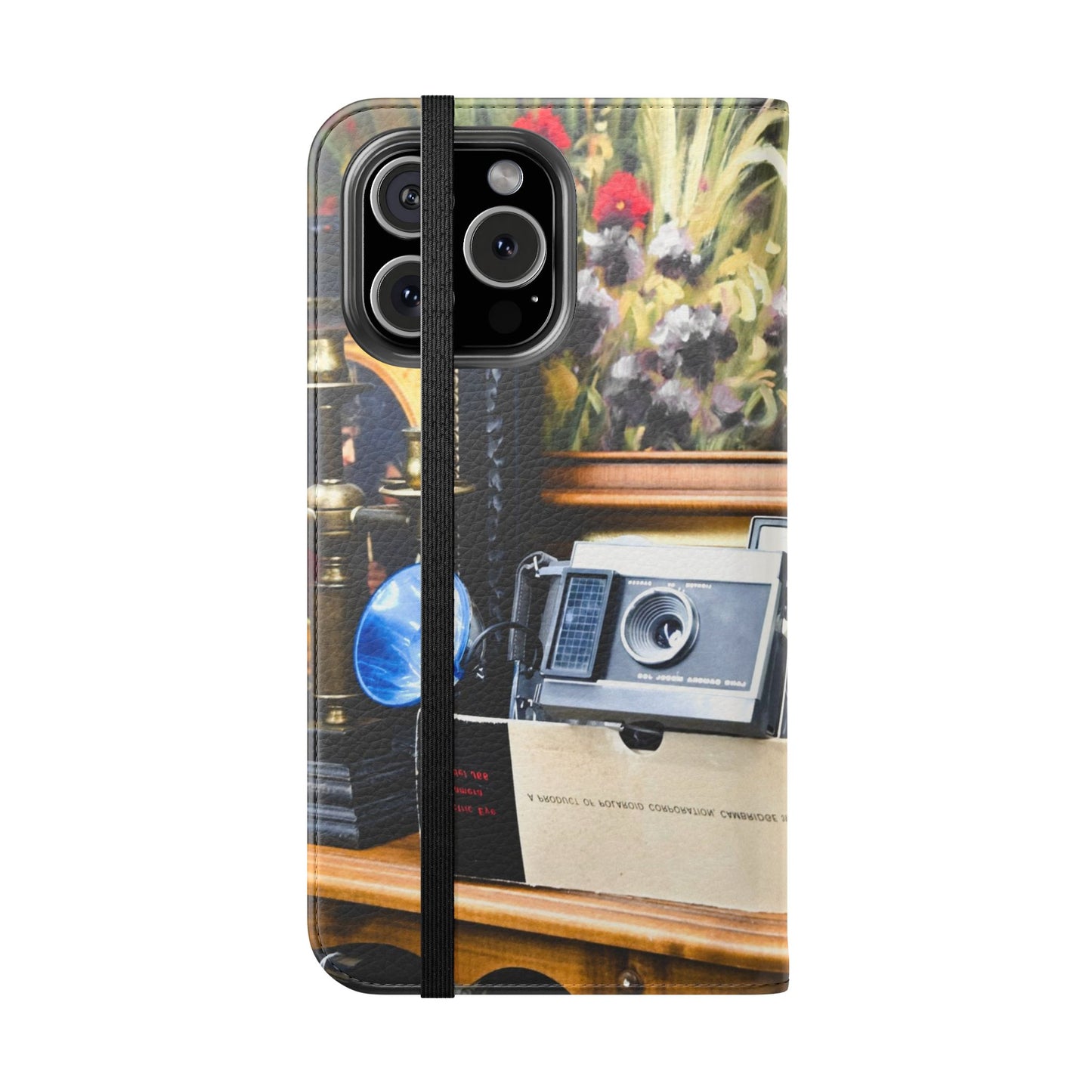 Vintage Camera Flip Case - Retro Style Phone Wallet Cover