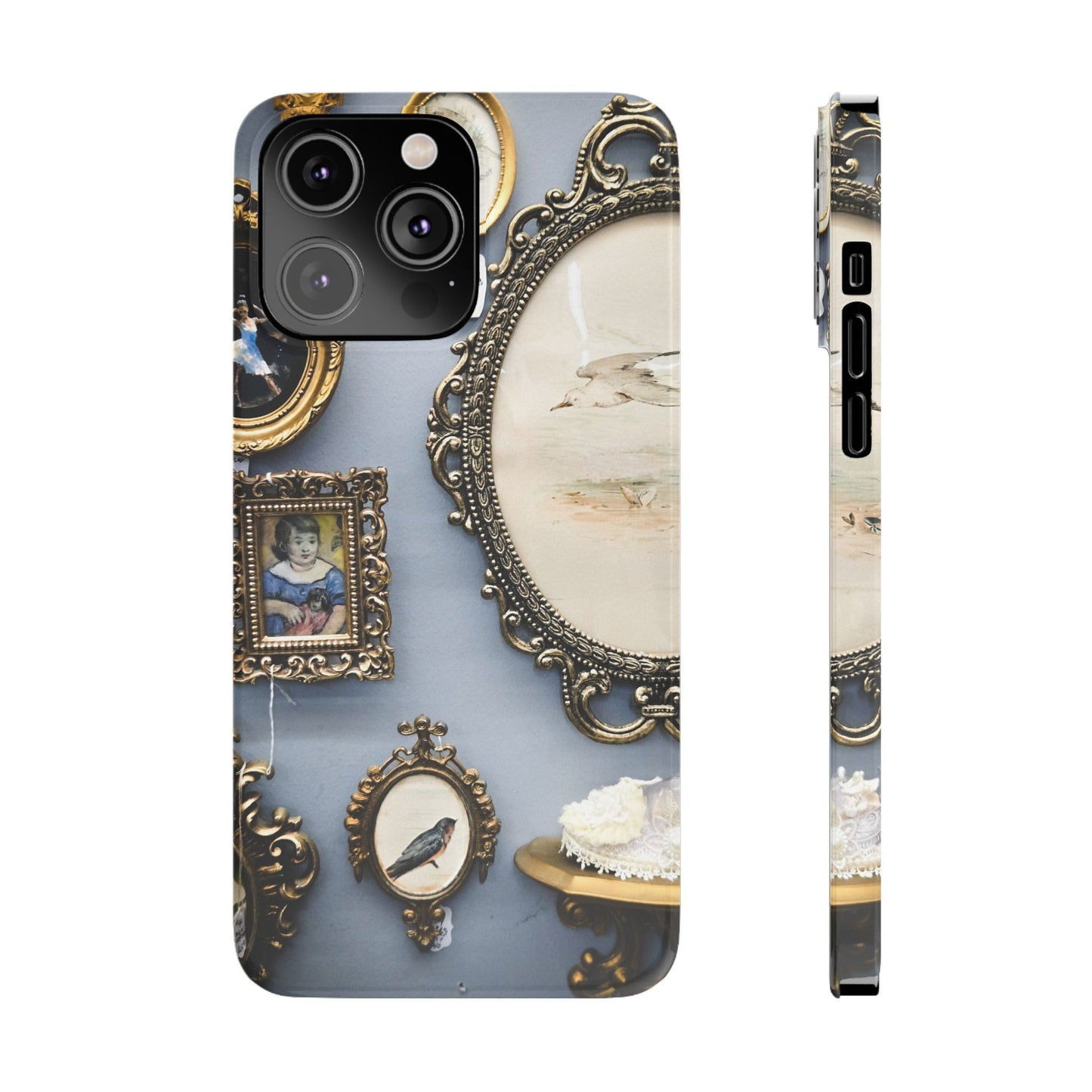 Framed Beauty Slim Phone Case – Vintage with a Twist