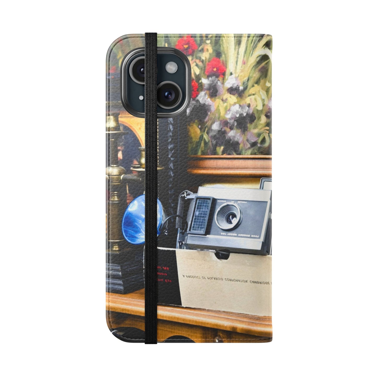 Vintage Camera Flip Case - Retro Style Phone Wallet Cover