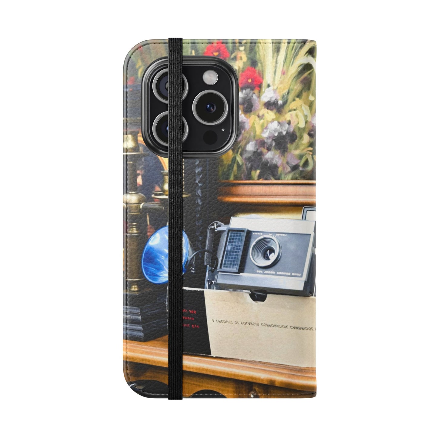 Vintage Camera Flip Case - Retro Style Phone Wallet Cover