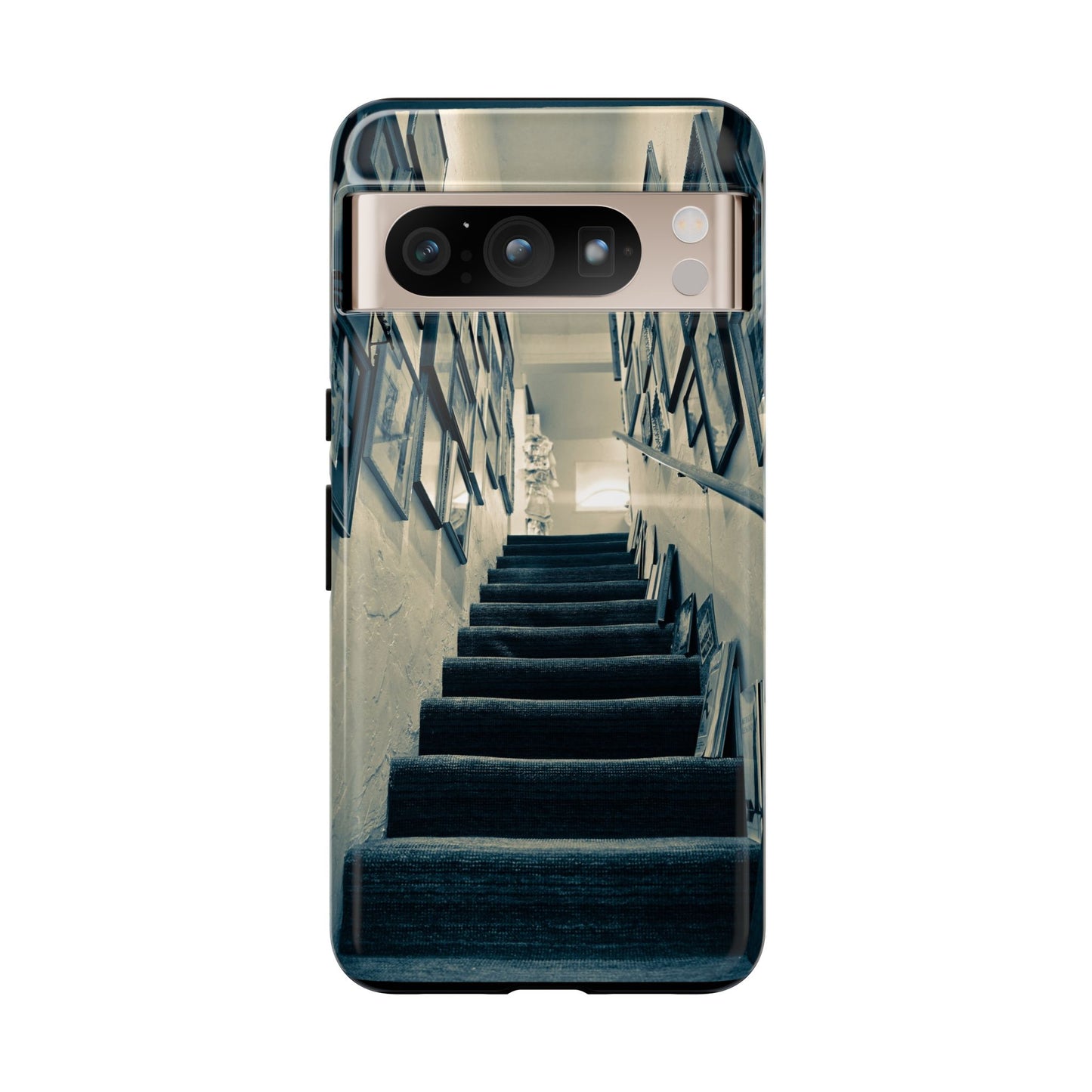 Vintage Style Tough Cases: Artistic Phone Case with Stairway Design, Unique Mobile Cover, Creative Gift for Art Lovers, Stylish Accessory