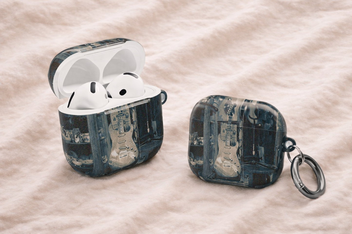 Vintage Guitar Lovers AirPods Case--Classic Tone Pocket-Sized Style