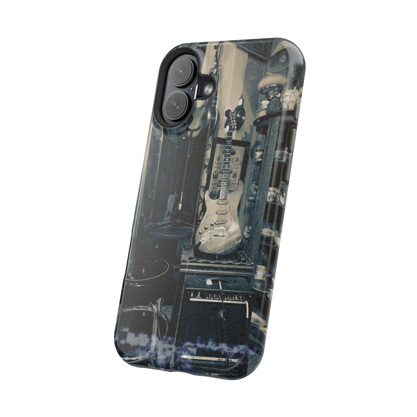 Vintage Electric Guitar Lover Phone Case | Magnetic Impact-Resistant Case
