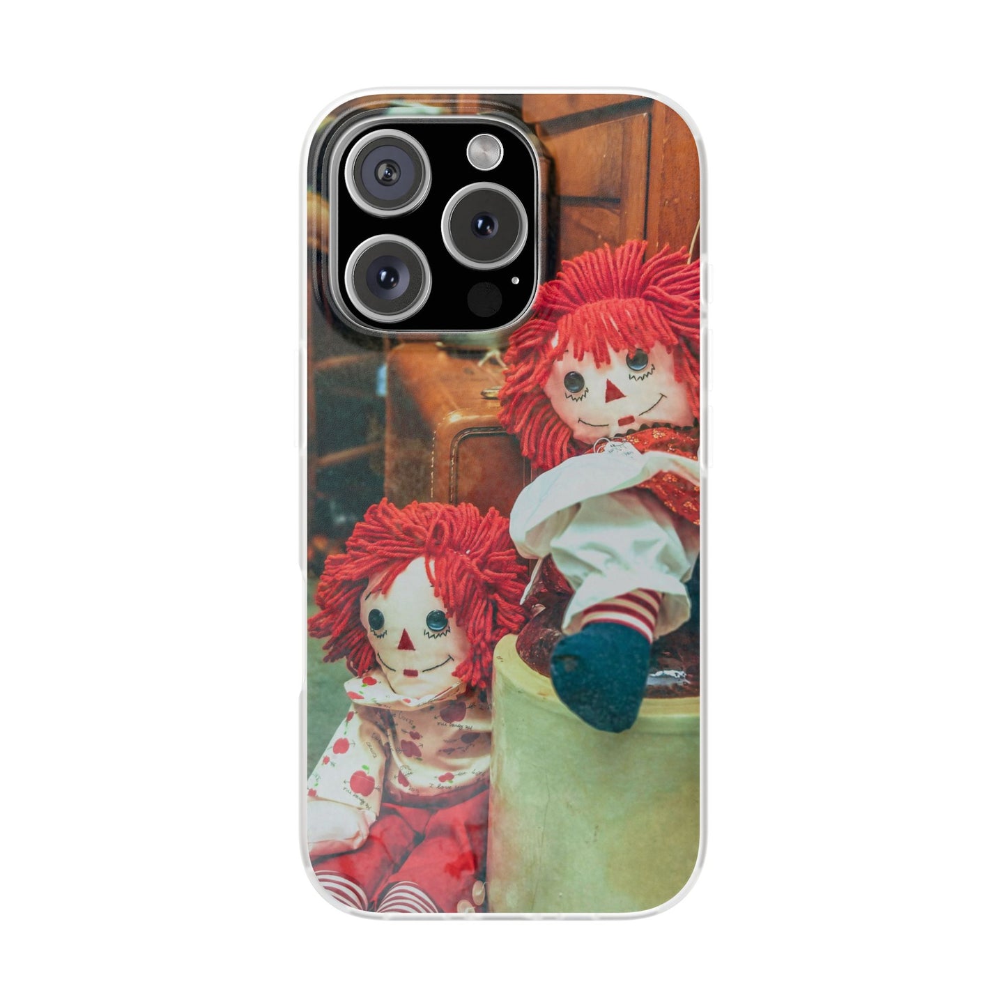 Vintage Doll Phone Cases, Cute Accessory, Gifts for Doll Lovers, Durable Flexi Covers, Fun Phone Protection