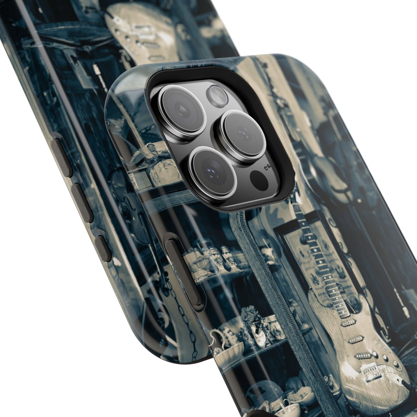 Vintage Electric Guitar Shop Phone Case | Magnetic Impact-Resistant Case