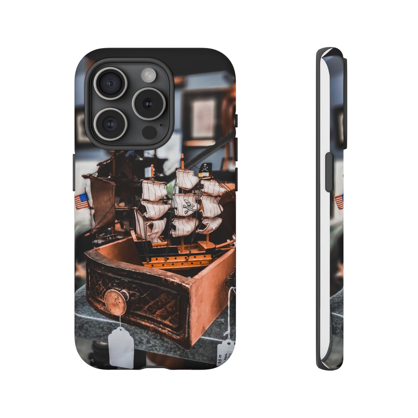 Vintage Ship-Inspired Phone Case, Nautical Design, Tough Phone Cover, Unique Gift for Sea Lovers, Perfect for Summer Adventures