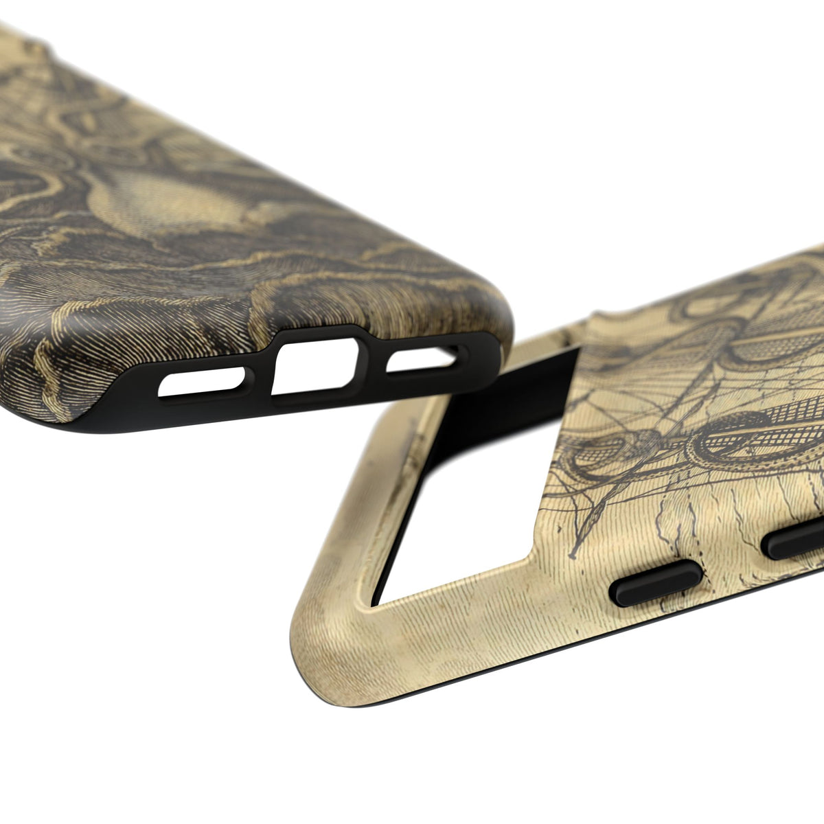 Vintage Kraken Tough Phone Case – Nautical Sea Monster Graphic