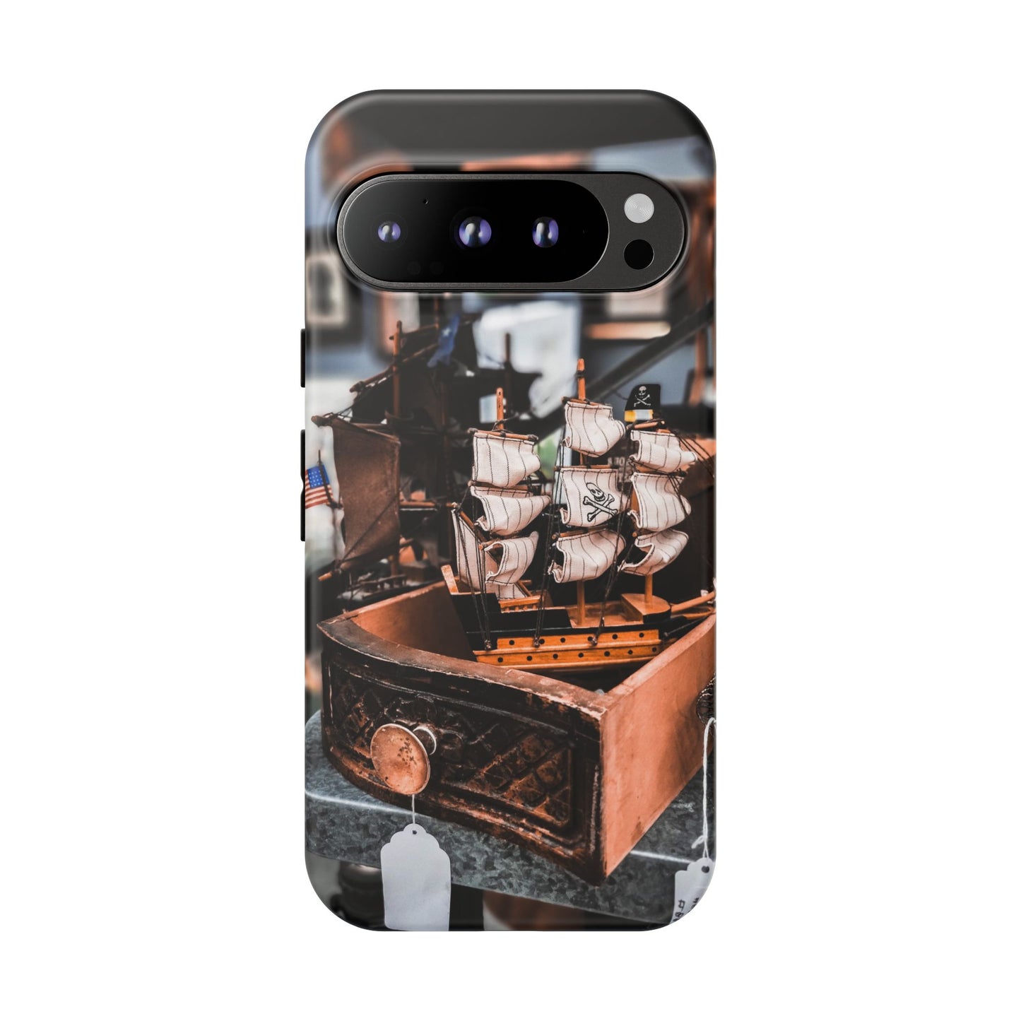 Vintage Ship-Inspired Phone Case, Nautical Design, Tough Phone Cover, Unique Gift for Sea Lovers, Perfect for Summer Adventures