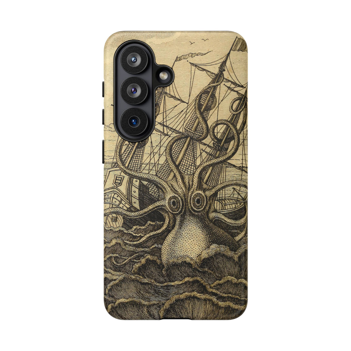Vintage Kraken Tough Phone Case – Nautical Sea Monster Graphic