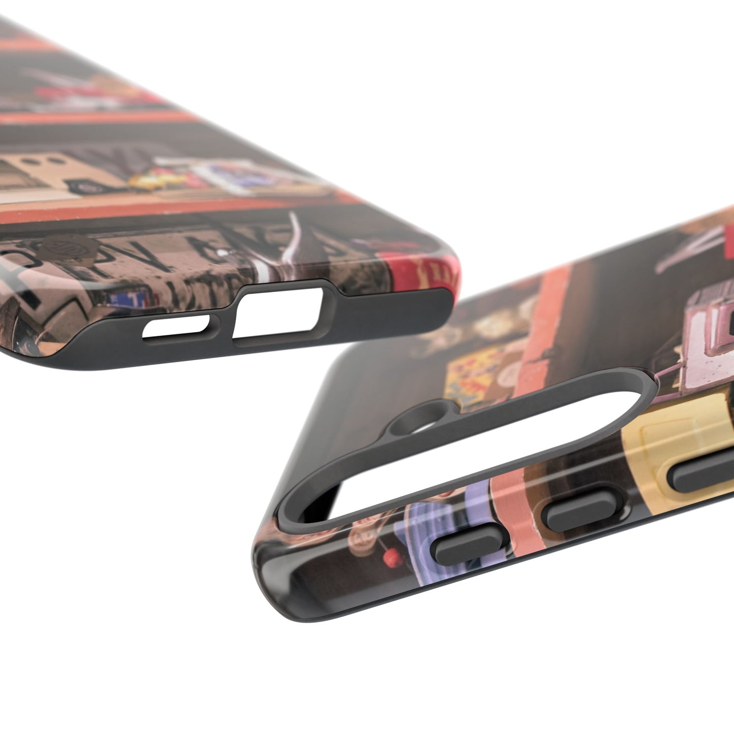 Vintage Toy Shelf Tough Phone Case, Nostalgic Collector Gift for iPhone, Samsung & Google Pixel