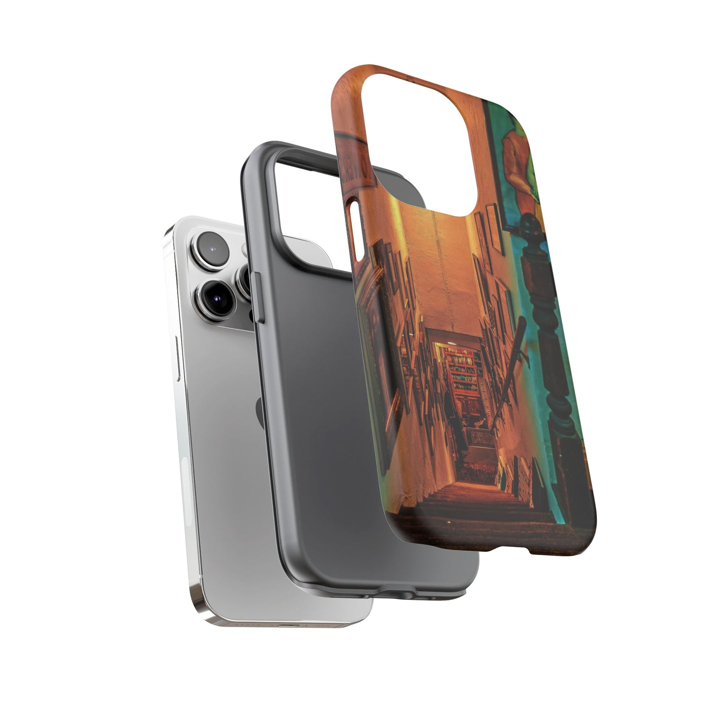 Vintage Gallery Staircase Tough Phone Case--Antique Store Art Phone Cover
