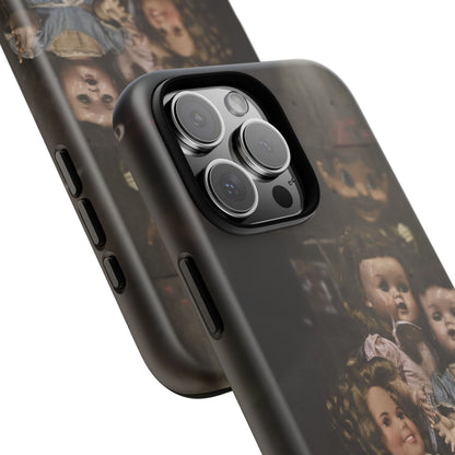 Personalized Creepy Doll Tough Phone Case – Gothic Vintage Graphic