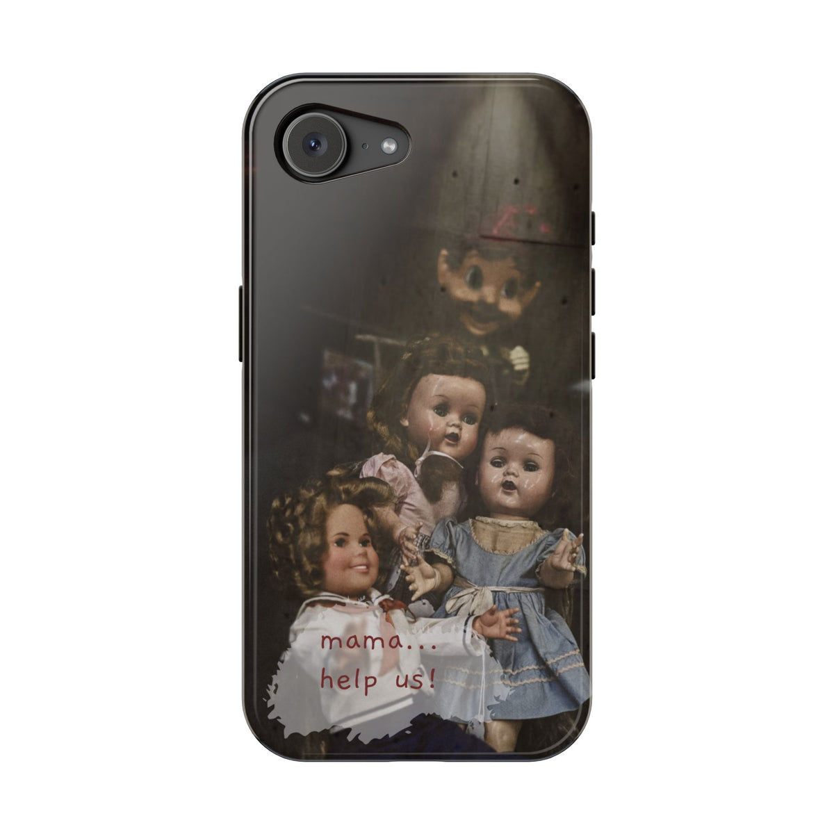Personalized Creepy Doll MagSafe Tough Phone Case – Gothic Vintage Graphic
