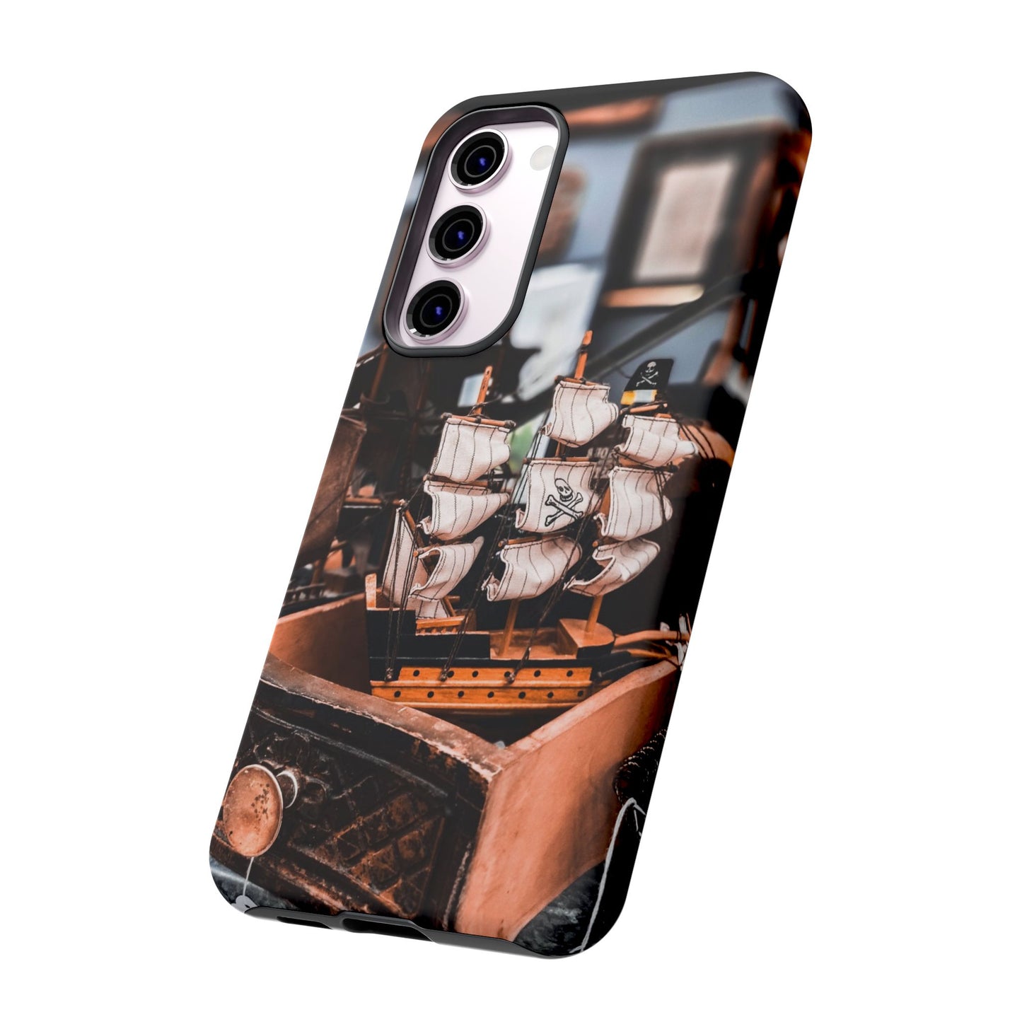Vintage Ship-Inspired Phone Case, Nautical Design, Tough Phone Cover, Unique Gift for Sea Lovers, Perfect for Summer Adventures