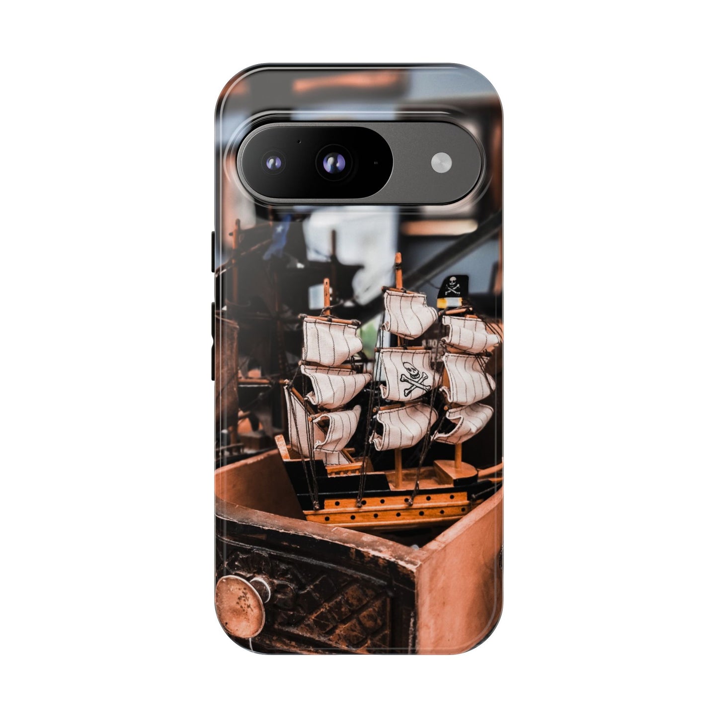 Vintage Ship-Inspired Phone Case, Nautical Design, Tough Phone Cover, Unique Gift for Sea Lovers, Perfect for Summer Adventures