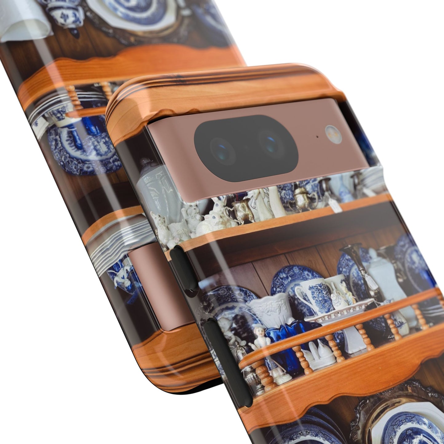 Blue & White Curio Charm Tough Phone Case. Classic China-Inspired Design with Timeless Elegance for Your iPhone, Samsung, or Google Pixel