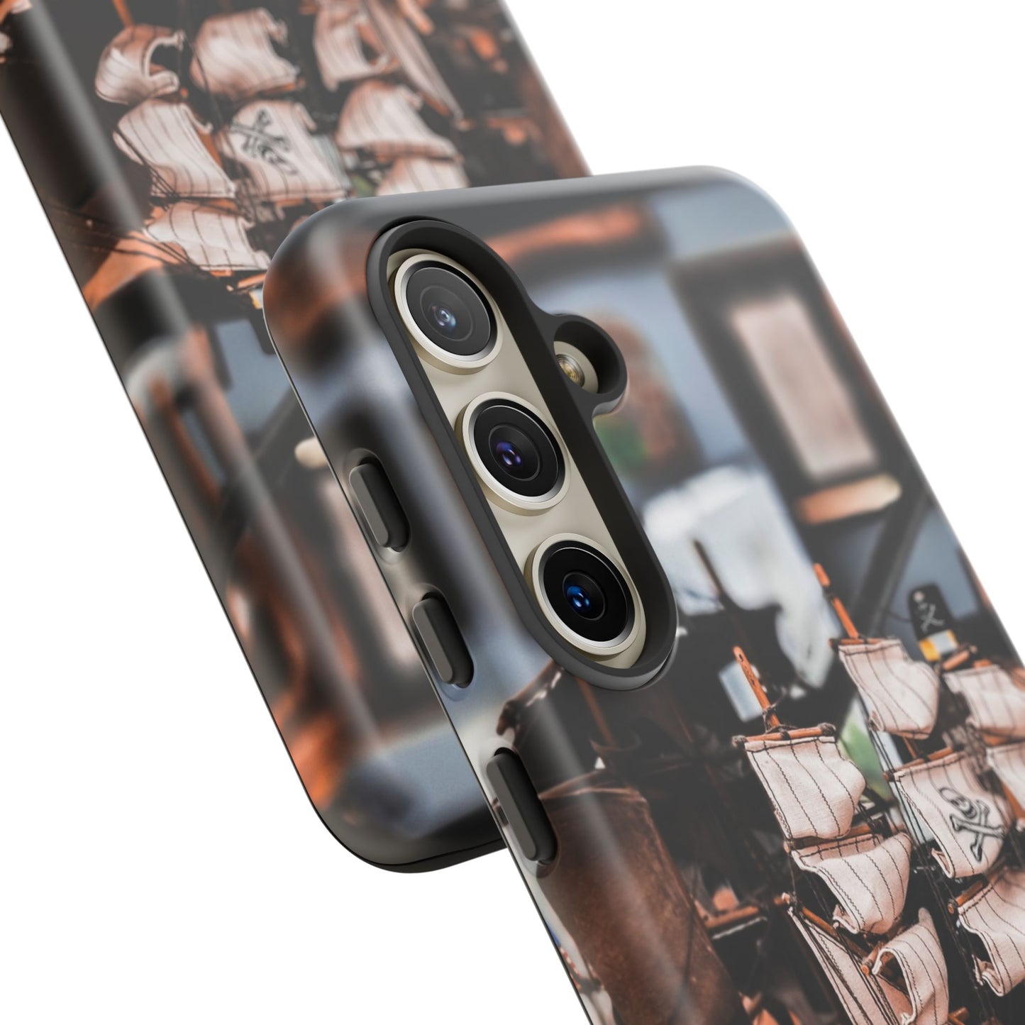 Vintage Ship-Inspired Phone Case, Nautical Design, Tough Phone Cover, Unique Gift for Sea Lovers, Perfect for Summer Adventures
