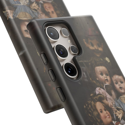 Personalized Creepy Doll Tough Phone Case – Gothic Vintage Graphic