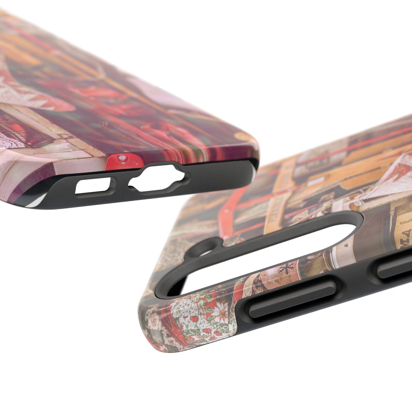 Vintage Ski Gear phone case | Retro winter sports collage